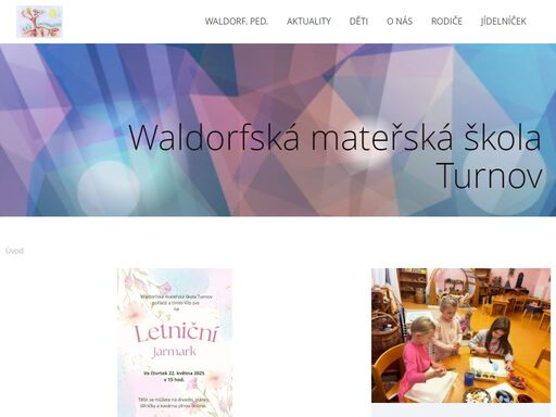 stránky o waldorfské mateřské škole v turnově