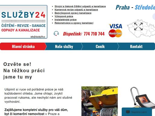 řemeslné služby pro váš dům, byt či nemovitost. čištění odpadů, tlakové čištění kanalizace, revize inspekční kamerou, montáže bojlerů, montáže plynových kotlů.