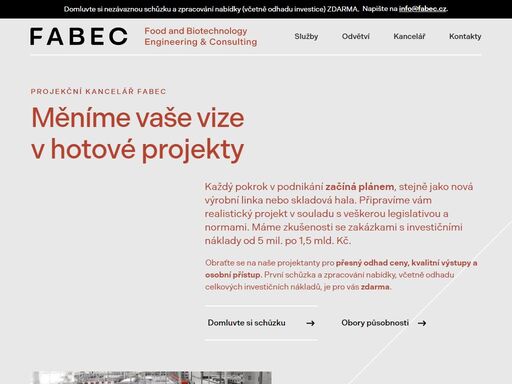 každý pokrok v podnikání začíná plánem, stejně jako nová výrobní linka nebo skladová hala. připravíme vám realistický projekt v souladu s veškerou legislativou a normami. máme zkušenosti se zakázkami s investičními náklady od 5 mil. po 1,5 mld. kč.