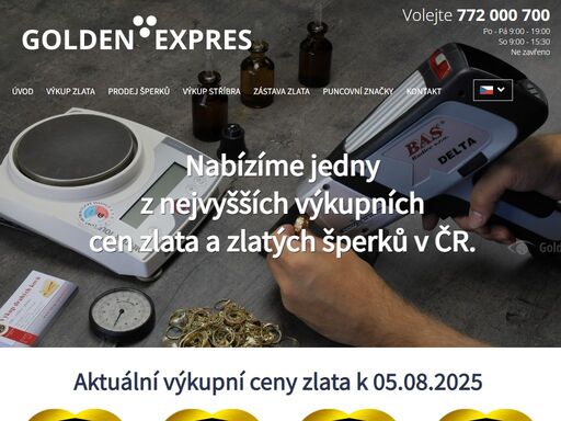 zabýváme se výkupem a zpracováním zlata a stříbra. vykupujeme zlaté šperky, hodinky, investiční zlato, dentální (zubní) i zlomkové zlato, zlaté slitky a zlaté mince. analýzu provádíme nejmodernějším způsobem, pomocí spektrometru. jsme registrováni na puncovním úřadě.