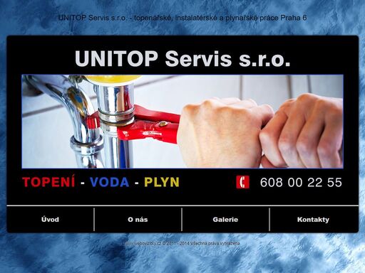 topení, voda, plyn praha 6 - unitop servis s.r.o. - topenářské, instalatérské a plynařské práce praha 6 nabízí kompletní topenářské, instalatérské a plynařské práce v praze a jejím okolí. instalatér, topenář, plynař praha 6.