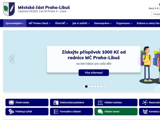 sledujte dění v mč praha - libuš. aktuality, důležité informace, kontakty a komunikace s úřadem.