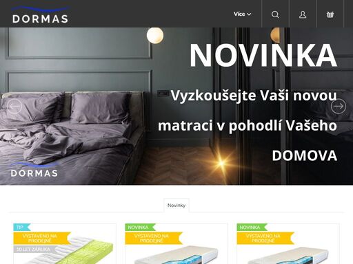 prostě jen odpočívejte.... vítejte v našem eshopu, naše firma madros s.r.o. je českou nábytkářskou společností. zabýváme se výrobou a prodejem nábytku na míru. naše výrobky najdete ve vybraných prodejnách v celé české republice. zde v eshopu dormas však najdete exkluzivní nabídku matrací a roštů rakouské firmy optimo…