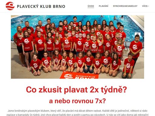 brněnský plavecký klub pro děti od 6 let. naši trenéři a trenérky mají mnohaleté zkušenosti se sportovním tréninkem na soutežní úrovni. tréninky probíhají v aquaparku kohoutovice a na bazénu kraví hora.