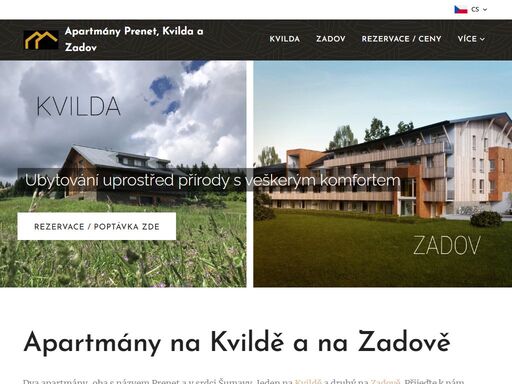 přijeďte si odpočinout na šumavu do apartmánů prenet. najdete zde komfort s wi-fi, wellnes a dětským hřištěm.