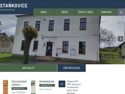 obec staňkovice se rozkládá na dvou katastrálních územích - 'staňkovice u uhlířských janovic' a 'smilovice u staňkovic'. na tomto území leží osady: chlum, nová ves, ostašov, smilovice a staňkovice.