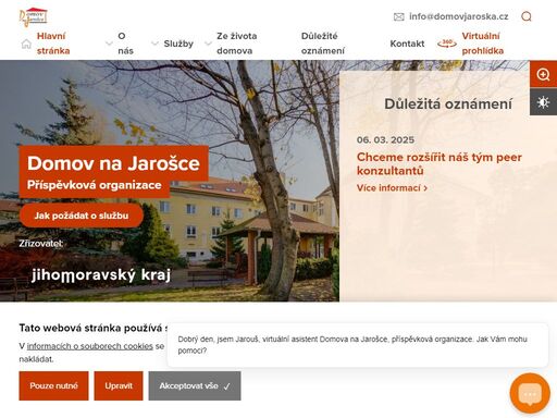 poskytujeme celoroční pobytovou sociální službu domov se zvláštním režimem lidem s duševním onemocněním.