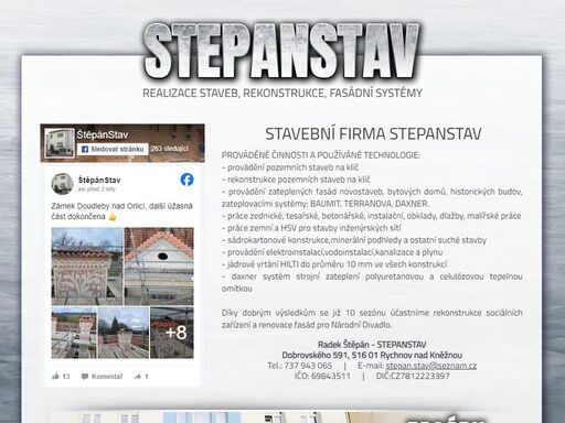 stavební firma steoanstav v rychnove nad kněžnou