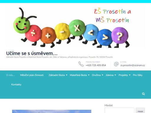 základní škola prosetín a mateřská škola prosetín, okres žďár nad sázavou, příspěvková org., prosetín 70, 592 64
