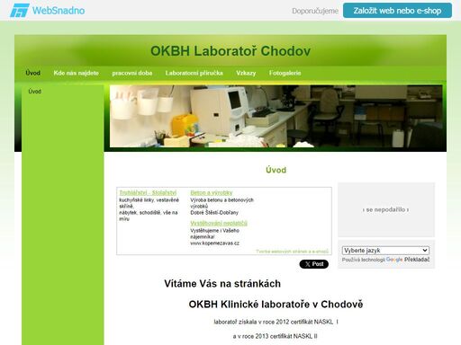 okbh laboratoř chodov