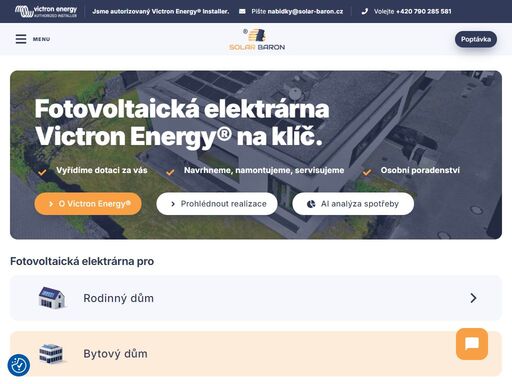 victron energy® zaručí, že vaše fotovoltaická elektrárna splní vaše očekávání. snížení účtu za elektřinu, žadana údržba a vysoká efektivita.