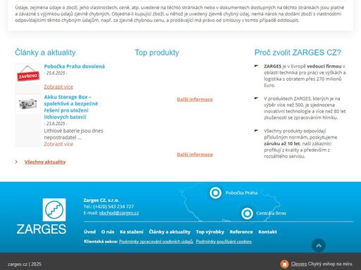 jsme v evropě synonymem pro špičkovou kvalitu a bezpečnost. žebříky, lešení, přepravní boxy a mnoho dalšího. zarges - více než osmdesatiletá tradice.
