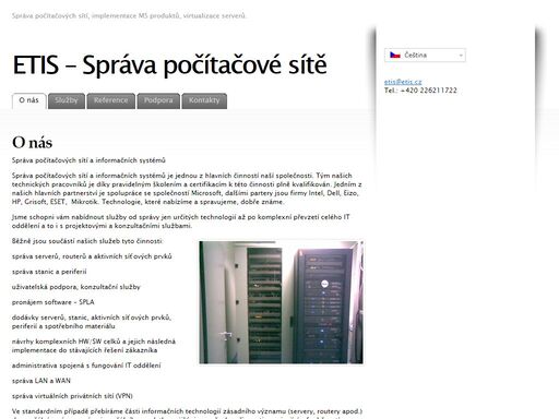návrhy, realizace a správa počítačových sítí, virtualizace serverů, it služby.