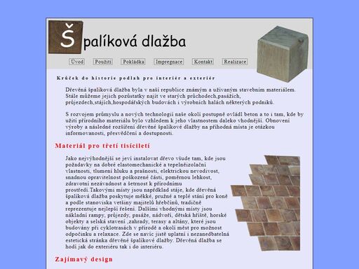 dřevěná špalíková dlažba