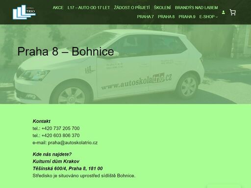 těšíme se na vás na pobočce praha 8 - bohnice, těšínská 600/4, přímo v kulturním domě krakov. telefon 737205700