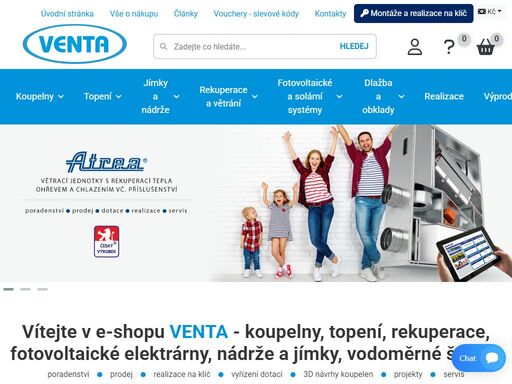 eshop ? poradenství ? montáže a realizace na klíč ? dotace ? servis ? tradice od roku 1991.