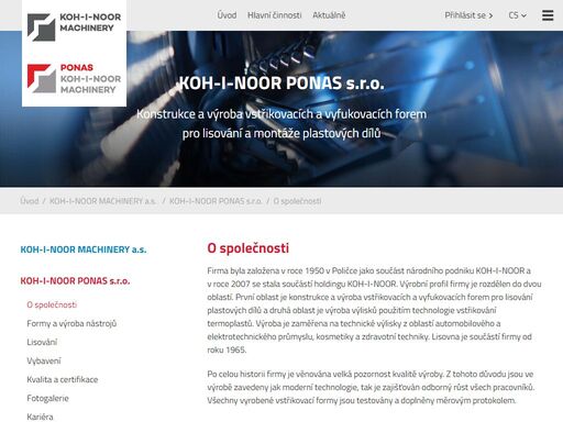 koh-i-noor ponas s.r.o. - o společnosti