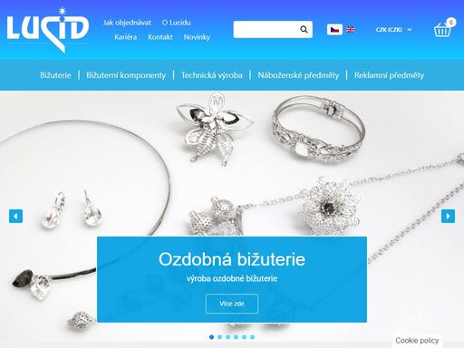 jablonecká bižuterie. e-shop s komponenty pro výrobu bižuterie. výroba pro automobilový, elektrotechnický a spotřební průmysl. prodej náboženských předmětů.