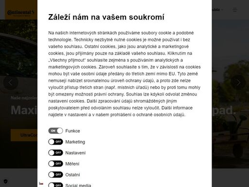 oficiální stránky značky continental – objevte špičkové pneumatiky pro osobní, nákladní, moto a speciální vozidla. inovace, bezpečnost, kvalita a tradice od světového lídra v oblasti mobility.