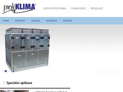 profi klima - výrobce vzduchotechniky a regulace