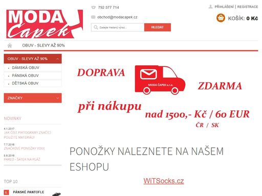 ponožky naleznete na našem eshopu, moda čapek