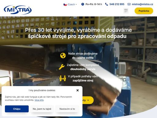 přes ?? 30 let vyrábíme a dodáváme ?? špičkové stroje pro zpracování odpadu. dodáváme do celého ?? světa, zajistíme vám ???? dlouhodobý servis