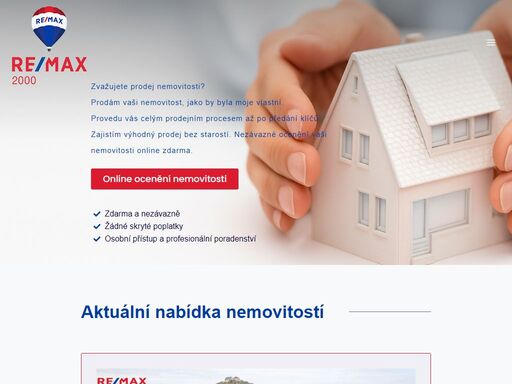 zvažujete prodej nemovitosti? prodám vaši nemovitost, jako by byla moje vlastní. provedu vás celým prodejním procesem až po předání klíčů. zajistím výhodný prodej bez starostí. nezávazné ocenění vaši nemovitosti online zdarma. online ocenění nemovitosti zdarma a nezávazně žádné skryté poplatky osobní přístup a profesionální poradenství aktuální nabídka nemovitostí pronájem plochy 5 000m2 pro skladování nebo