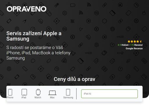 postaráme o váš iphone, ipad, macbook i watch. většina oprav na počkání. praha 2.