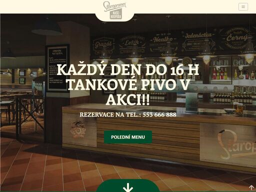 naše webové stránky hospody, najdete zde veškeré informace.