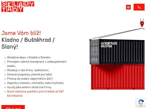 skladytady. pronájem skladů a lodních kontejnerů kladno, buštěhrad, praha. lodní kontejnery na prodej, tuklaty. půjčovna lodních kontejnerů.