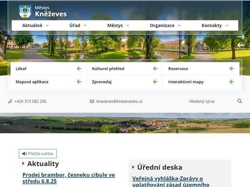 oficiální stránky městyse kněževes