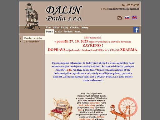 kolovrátky, tkalcovské stavy ashford, příslušenství pro zpracování vlny, kurzy předení, tkaní a plstění