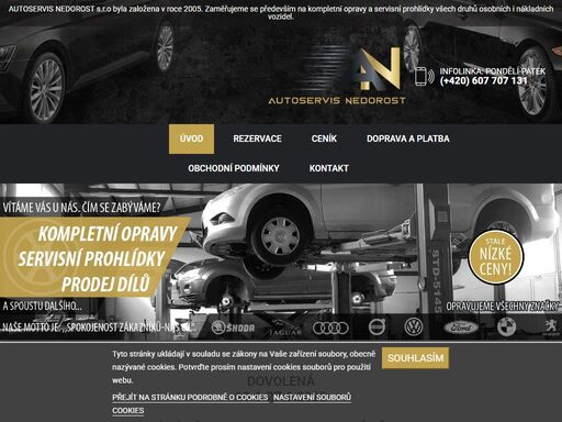 opravujeme osobní i nákladní vozy všech značek - autoservis-nedorost.cz