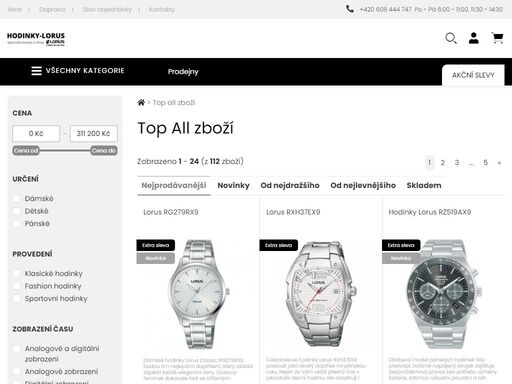 objevte stylové a přesné hodinky lorus pro každou příležitost. elegantní design, kvalita a dostupnost.