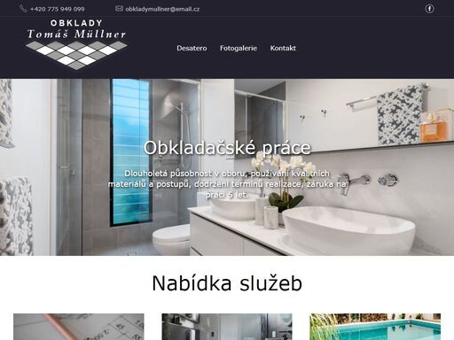 provádím obkladačské práce, obložení koupelen, kompletní rekostrukce koupelen včetně bouraní, zednické práce a hydroizolační stěrky, pokládka vnitřní i venkovní keramické dlažby. prodej materiálu.