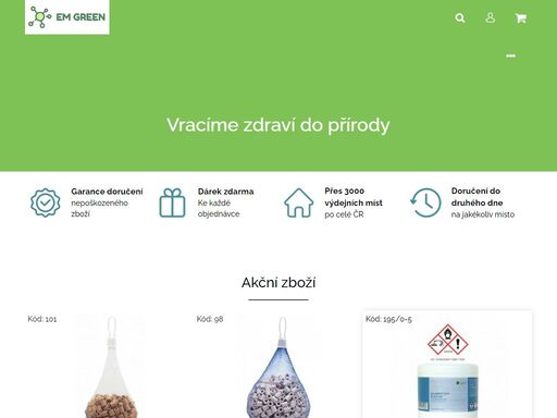 #em green#. #vracíme přírodě její přirozenost, zdraví a prosperitu. přidejte se k nám a pomozte s její udržitelností#