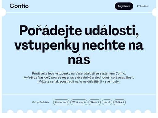poskytujeme vám nástroje pro prodej vstupenek a správu vašich událostí, takže se můžete soustředit na to nejdůležitější – své hosty.