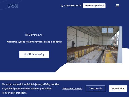 dvm praha s.r.o. 

nabízíme vysoce kvalitní stavební práce a dodávky  prohlédnout služby          

naše služby  

železobetonové monolitické konstrukce stropů  železobetonové monolitické konstrukce stěn a opěrné zdi  kompletní i dílčí výstavba rodinných domů  novostavby administrativních budov a hal  rekonstrukce rodinných domů