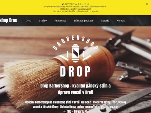 moderní barbershop v brně. pánské střihy, fade a úprava vousů. klasické i moderní účesy. objednejte se online nebo přijďte bez rezervace. isic sleva 15 %.