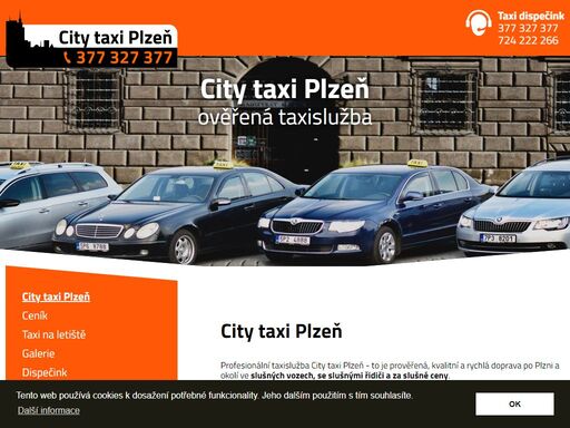 city taxi plzeň - kvalitní a non-stop taxislužba pro plzeň, plzeňsko a plzeňský kraj, taxi na letiště. telefon centrála 377 327 377