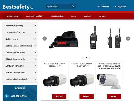 bestsafety - kamery, alarmy, vysílačky