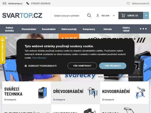 špičková svářecí technika a příslušenství od českých i světových výrobců pro profesionální svářeče i kutily do jejich dílny » široký výběr » nízké ceny » vše skladem