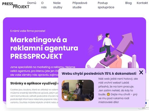 jsme specialisté na marketing a reklamu. nejsme velká agentura, pro kterou jste jen číslo v účetnictví, ale vaše záměry nás opravdu zajímají. pomůžeme vám, ať už děláte cokoli.