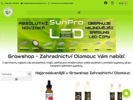 e-shope-shopzavolejte nám v sortimentu najdete vše od postřiků, hnojiv, potřeb pro množení přez umělé osvětlení, ventilační systémy až po kompletní pěstební…