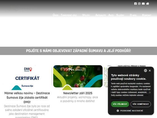objevte západní šumavu a její podhůří - zelené srdce evropy s ledovcovými jezery, rozhlednami a dechberoucími výhledy. destinace šumava žije vás provede tím nejlepším z regionu: od ověřeného ubytování přes poctivou regionální gastronomii až po výlety a zážitky, na které se nezapomíná.