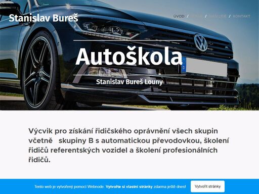 výcvik pro získání řidičského oprávnění všech skupin včetně skupiny b s automatickou převodovkou, školení řidičů referentských vozidel a školení profesionálních řidičů.