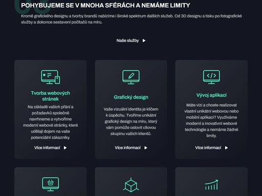 jsme firma z nymburka specializující se na tvorbu webových stránek, grafický design a online marketing. pomáháme vám vyniknout v online i offline světě.