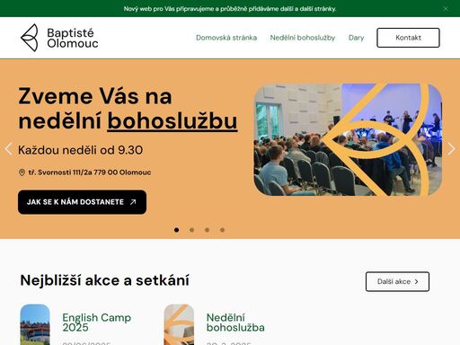 stránky společenství křesťanů v olomouci. najdete zde kázání, písně, svědectví, zajímavé odkazy, kontakty a další informace o sboru bjb v olomouci.