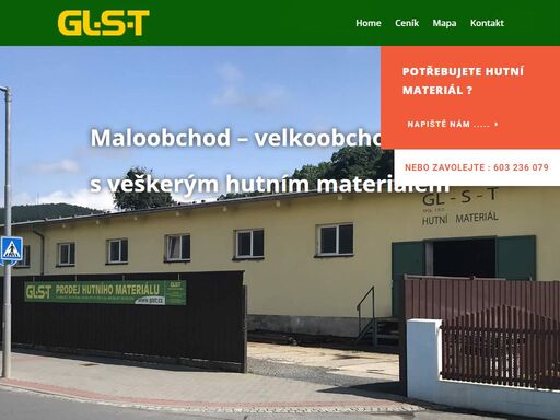 gl-s-t - maloobchod – velkoobchod  s veškerým hutním materiálem