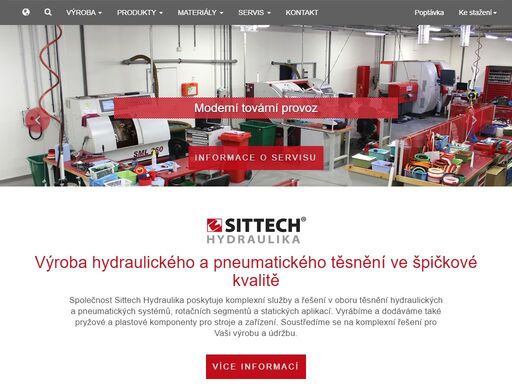 komplexní služby v oboru těsnění hydraulických a pneumatických systémů, rotačních segmentů a statických aplikací